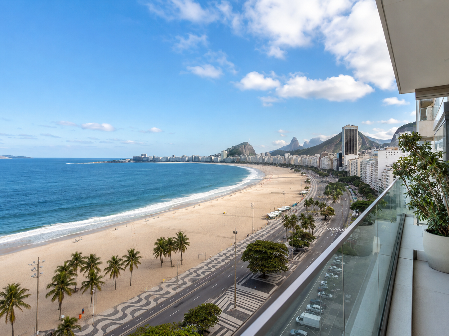 Vista de Copacabana a partir de um apartamento administrado profissionalmente